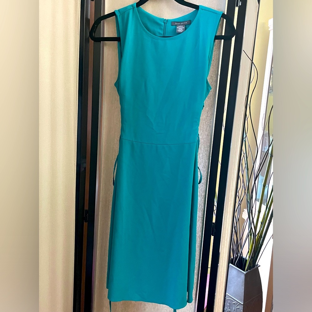 Suzy Shier Turquoise Sleeveless Dress.  NWT